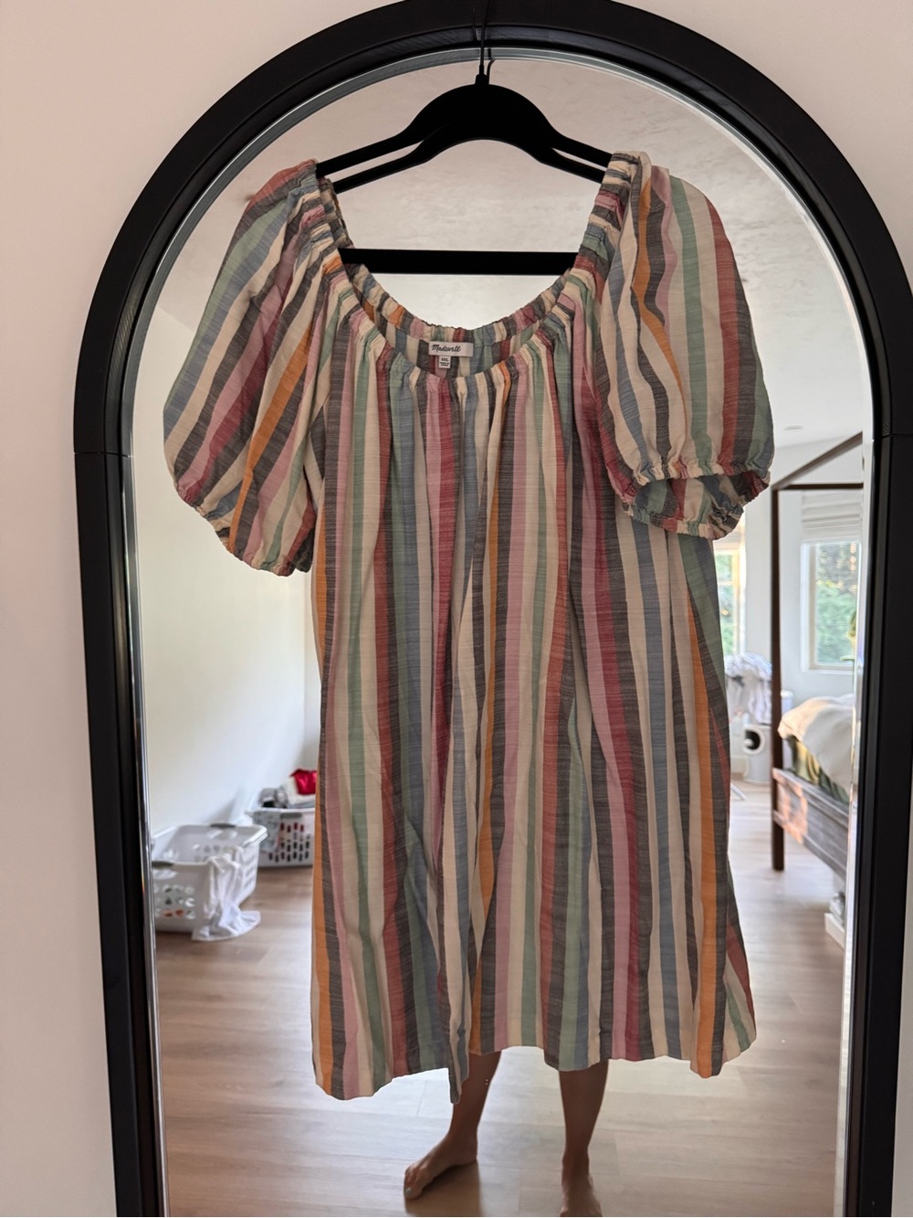 Madewell striped Puff Sleeve Women’s Dress - Multicolor